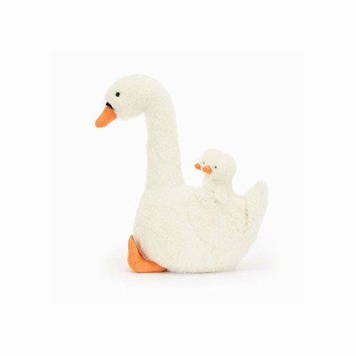 Jellycat Featherful Swan Birds Australia | 258601UNA